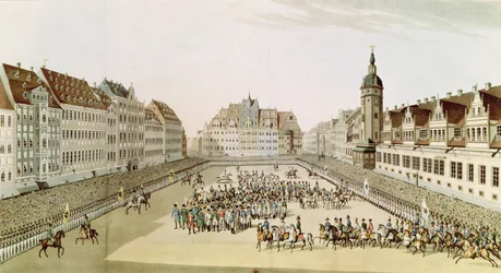 Großer Einzug der Alliierten Souveräne in Leipzig, 19. Oktober 1813, 1815